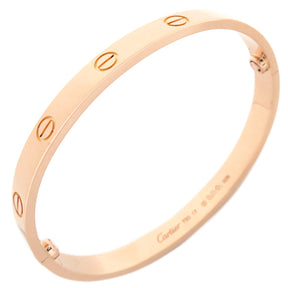 カルティエ Cartier LOVE ラブブレス B6067417 ピンクゴールド K18PG #17 ブレスレット 750 18K 18金 バングル