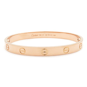 カルティエ Cartier LOVE ラブブレス B6067417 ピンクゴールド K18PG #17 ブレスレット 750 18K 18金 バングル