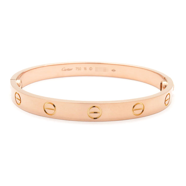 カルティエ Cartier LOVE ラブブレス B6067416 ピンクゴールド K18PG #16 ブレスレット 750 18K 18金 バングル