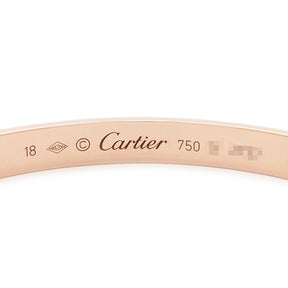 カルティエ Cartier LOVE ラブブレス オープン B6032618 ピンクゴールド K18PG #18 ブレスレット 750 18K 18金 バングル