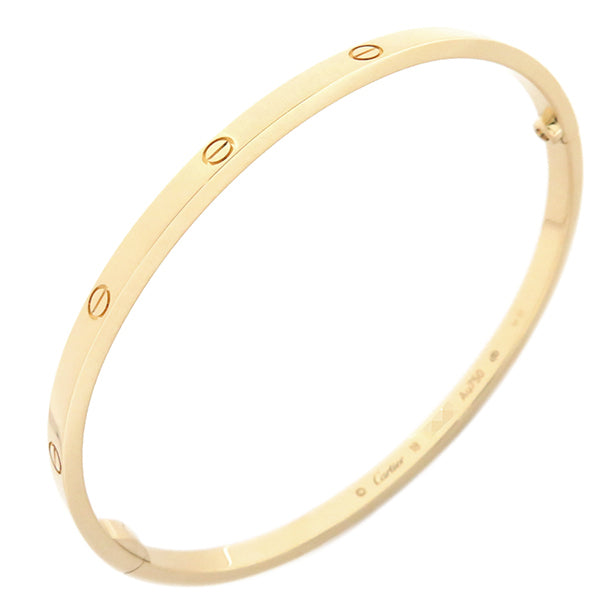 カルティエ Cartier LOVE ラブブレス SM B6047518 イエローゴールド K18YG #18 ブレスレット 750 18K 18金 バングル