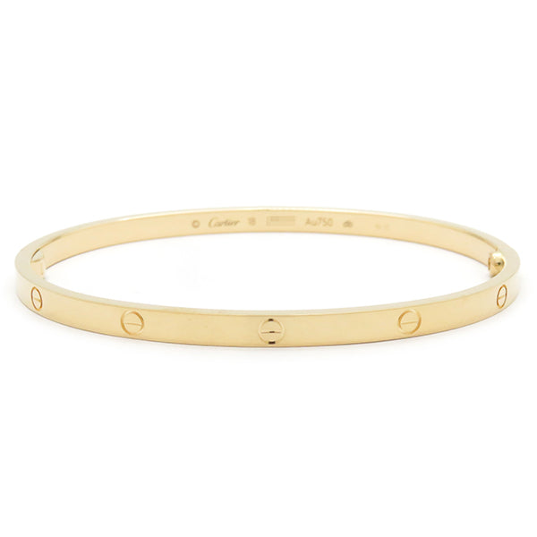 カルティエ Cartier LOVE ラブブレス SM B6047518 イエローゴールド K18YG #18 ブレスレット 750 18K 18金 バングル