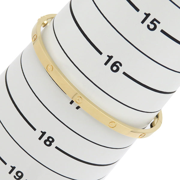 カルティエ Cartier LOVE ラブブレス SM B6047518 イエローゴールド K18YG #18 ブレスレット 750 18K 18金 バングル