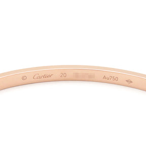 カルティエ Cartier LOVE ラブブレス SM B6047320 ピンクゴールド K18PG #20 ブレスレット 750 18K 18金 RG ローズゴールド