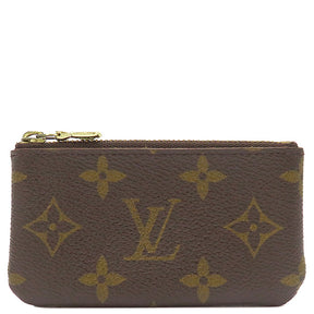 ルイヴィトン LOUIS VUITTON カードキーケース ポシェット クレ M62650 モノグラム モノグラムキャンバス コインケース ゴールド金具 茶 キーチェーン付き 小銭汚れ