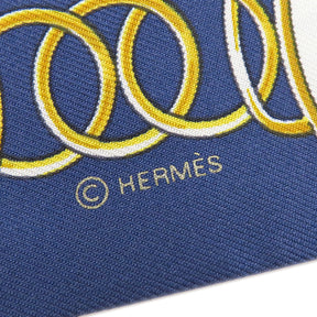 エルメス HERMES ツイリー マリン×ブラック×ゴールド シルク スカーフ 新品 未使用【LIFT PROFILE/リフト プロフィール】
