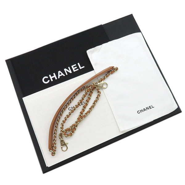 シャネル CHANEL トップハンドル フラップ バッグ A92990  ブラウン系 キャビアスキン 2WAYバッグ ゴールド金具 ココハンドル XS 茶 ベージュ ピンクベージュ