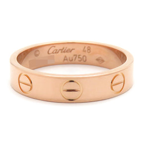 カルティエ Cartier ミニ ラブリング B4085248 ピンクゴールド K18PG #48(JP8) リング 指輪 Au750 18金