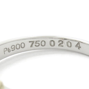 ディオール DIOR ダイヤモンドリング プラチナシルバー×イエローゴールド Pt900 K18YG ダイヤモンド リング 指輪 750 18K