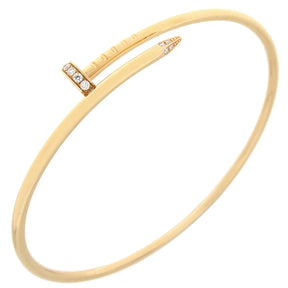 カルティエ Cartier ジュストアンクル SM ダイヤ B6065819 ピンクゴールド K18PG ダイヤモンド #19 ブレスレット  Au750 JUSTE UN CLOU