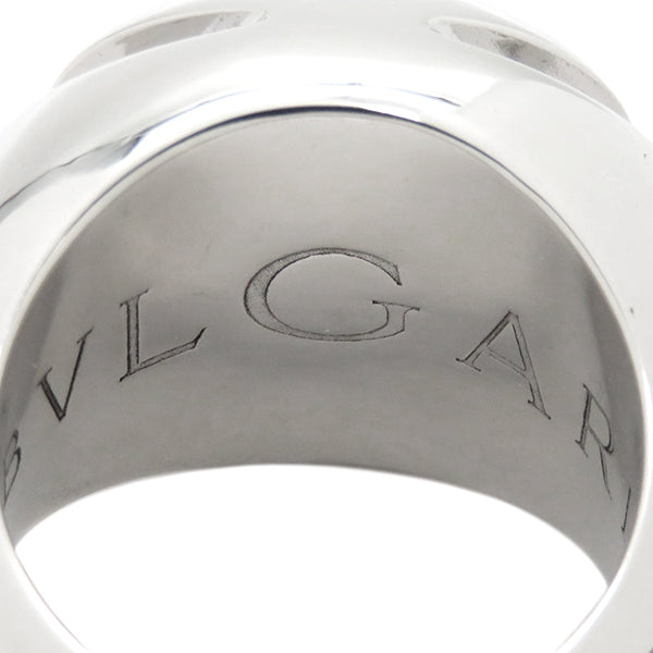 ブルガリ BVLGARI カボション リング ホワイトゴールド K18WG #51(JP11) リング 指輪 750 18金