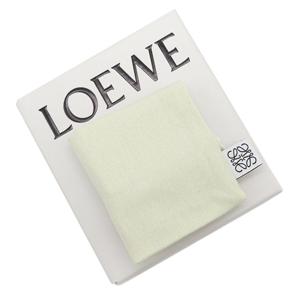 ロエベ LOEWE アナグラム バーティカル ウォレット スモール C821S33X01 ライトゴースト ペブルグレインカーフ 三つ折り財布