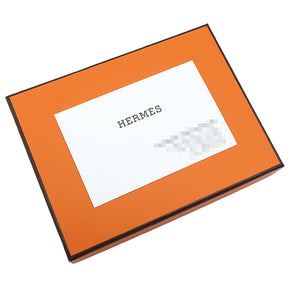 エルメス HERMES カルヴィ デュオ ライム シェブルミゾル カードケース シルバー金具 黄色