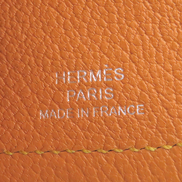 エルメス HERMES カマイユ ローズアザレ×ヴェールシプレ×ジョーヌアンブル ヴォーエプソン バッグチャーム シルバー金具 馬型 キーリング