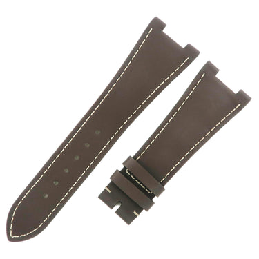 パテックフィリップ PATEK PHILIPPE ノーチラス用 レザーバンド ブラウン 牛革 腕時計パーツ 未使用 純正 替え ベルト ストラップ 25ｍｍ 茶