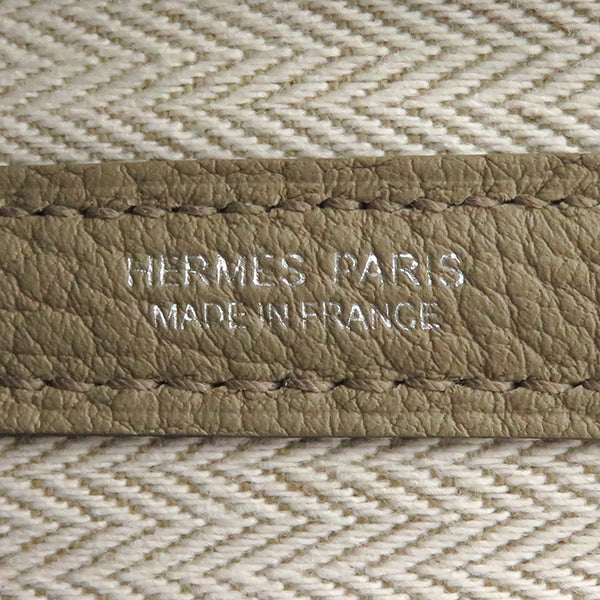 エルメス HERMES ガーデンパーティPM ベージュマルファ ネゴンダ トートバッグ シルバー金具 新品 未使用