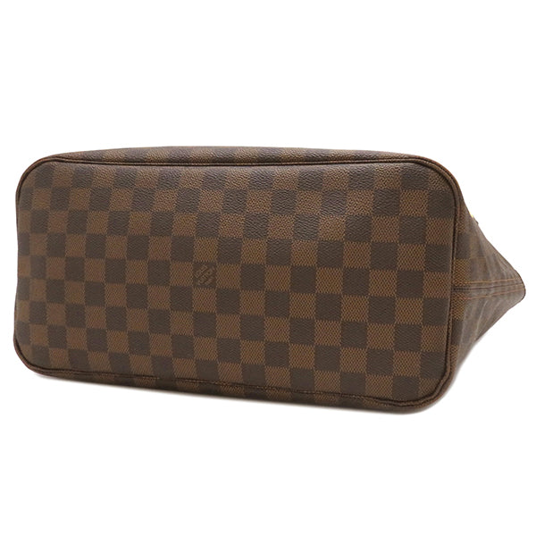 ルイヴィトン LOUIS VUITTON ネヴァーフル MM N51105  エベヌ×スリーズ ダミエキャンバス トートバッグ ゴールド金具 茶 赤