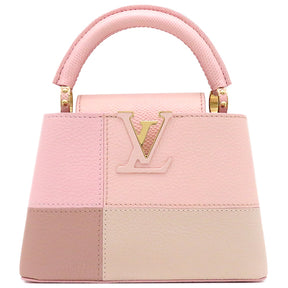 ルイヴィトン LOUIS VUITTON カプシーヌ MINI M59268 ピンク トリヨンレザー カルング 2WAYバッグ ゴールド金具  ハンドバッグ