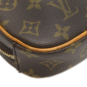 ルイヴィトン LOUIS VUITTON ポシェット ガンジュ M51870 モノグラム モノグラムキャンバス ボディバッグ ゴールド金具 茶