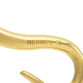 エルメス HERMES ジャンボ ブラウン×ゴールド レザー GP ブレスレット ゴールド金具