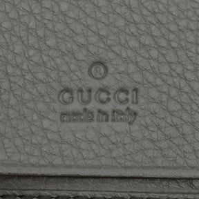 グッチ GUCCI インターロッキングG キーケース 322117 グレー系 レザー キーケース シルバー金具 黒 鍵入れ 6連 6本