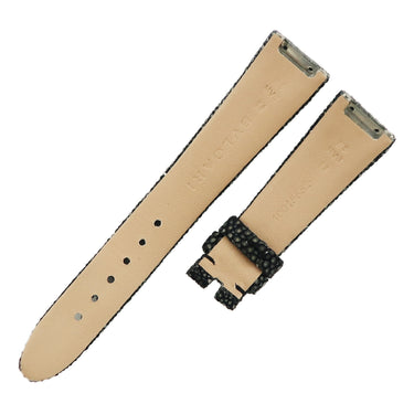 ブルガリ BVLGARI ルチェア 33ｍｍ用 ガル―シャ バンド M ブラック ガルーシャ（エイ革） 腕時計パーツ 純正 ベルト スティングレイ 18mm 黒