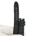 ブルガリ BVLGARI ルチェア 33ｍｍ用 ガル―シャ バンド M ブラック ガルーシャ（エイ革） 腕時計パーツ 純正 ベルト スティングレイ 18mm 黒