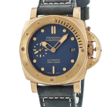 パネライ PANERAI サブマーシブル ブロンゾ ブルー アビッソ PAM01074 Y****/1500 自動巻き メンズ Y番 銅 青 2021年