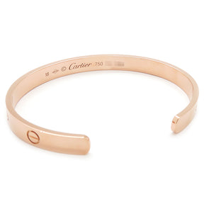 カルティエ Cartier LOVE ラブブレス オープン B6032618 ピンクゴールド K18PG #18 ブレスレット 750 18K 18金 バングル