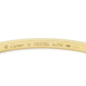 カルティエ Cartier LOVE ラブブレス SM B6047516 イエローゴールド K18YG #16 ブレスレット 750 18K 18金