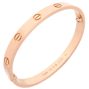 カルティエ Cartier LOVE ラブブレス B6067416 ピンクゴールド K18PG #16 ブレスレット 750 18K 18金 バングル