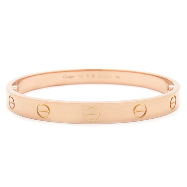 カルティエ Cartier LOVE ラブブレス B6067416 ピンクゴールド K18PG #16 ブレスレット 750 18K 18金 バングル