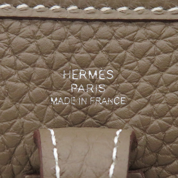 エルメス HERMES エヴリンTPM アマゾン エトゥープ×ブルーインディゴ トリヨンクレマンス ショルダーバッグ シルバー金具 グレージュ