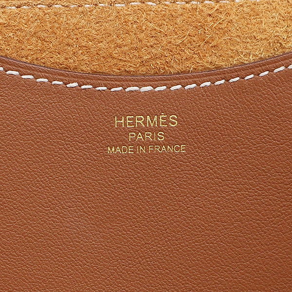 エルメス HERMES インザループ 18 ゴールド トリヨンクレマンス スイフト ハンドバッグ ゴールド金具 新品 未使用 茶