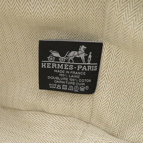 エルメス HERMES ブリッド ア ブラック GM Hナッテ ヴェールフォレ ウール ポーチ シルバー金具 ハンドバッグ バニティバッグ