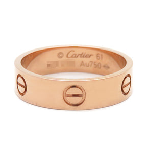 カルティエ Cartier ラブリング B4084861 ピンクゴールド K18PG #61(JP21) リング 指輪 LOVE Ring 750 18K PG 18金