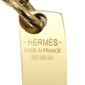 エルメス HERMES アミュレット マロキニエ ペンダント PM  ブラウン×ゴールド バッファローホーン GP ネックレス ゴールド金具 ジョッキーブーツ ケリーバッグ