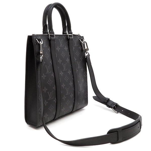 ルイヴィトン LOUIS VUITTON サックプラ クロス M46098 モノグラムエクリプス モノグラムエクリプス 2WAYバッグ シルバー金具  黒 ショルダー ネームタグ欠品