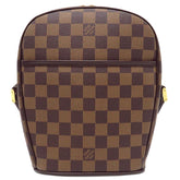 ルイヴィトン LOUIS VUITTON イパネマ PM N51294 ダミエエベヌ ダミエキャンバス ショルダーバッグ ゴールド金具 茶 斜め掛け