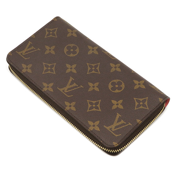 ルイヴィトン LOUIS VUITTON ラブリーバード ジッピーウォレット M62414 モノグラム×マルチカラー モノグラムキャンバス レザー 長財布 ゴールド金具 茶 赤 ラウンドファスナー