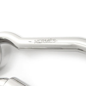 エルメス HERMES クレ シュヴァル ムスクトン ブラック ヴォースイフト メタル ネックレス シルバー金具 黒