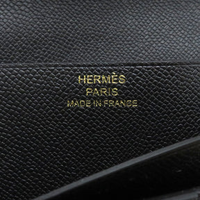 エルメス HERMES ベアンスフレ ブラック ヴォ―マダム 長財布 ゴールド金具 新品 未使用 黒 二つ折り財布