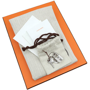 エルメス HERMES ピコタンロック PM ビスキュイ トリヨンクレマンス ハンドバッグ シルバー金具 茶