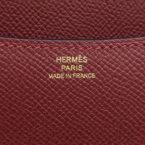 エルメス HERMES コンスタンス3 ミニ ミロワール ルージュアッシュ ヴォーエプソン ショルダーバッグ ゴールド金具 新品 未使用 赤