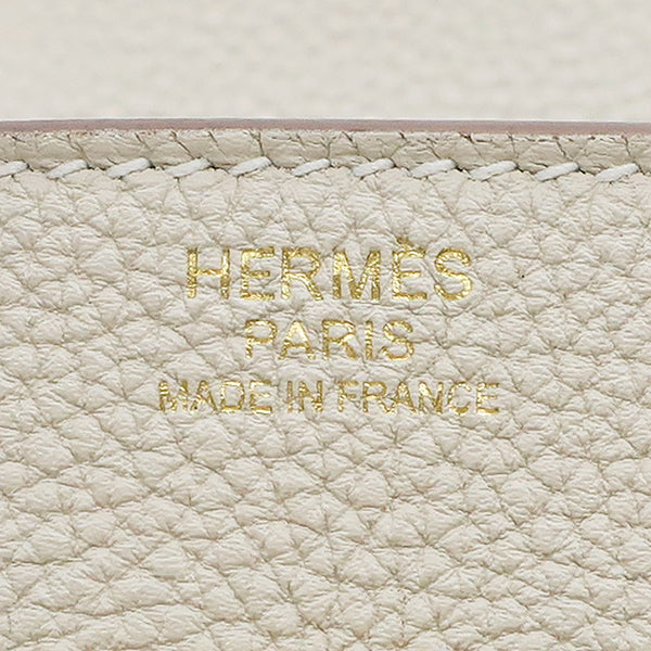 エルメス HERMES バーキン30 クレ トゴ ハンドバッグ ローズゴールド金具 新品 未使用 PG金具 オフホワイト