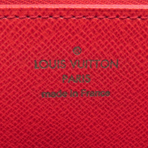 ルイヴィトン LOUIS VUITTON ジッピー ウォレット M41896 モノグラム×コクリコ モノグラムキャンバス 長財布 ゴールド金具 茶 赤 ラウンドファスナー