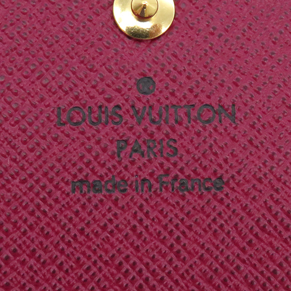 ルイヴィトン LOUIS VUITTON ポルトフォイユ サラ M62234 モノグラム×フューシャ モノグラムキャンバス 長財布 ゴールド金具 茶