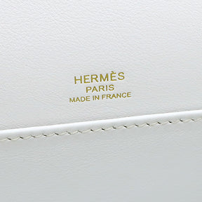 エルメス HERMES ゲタ マッシュルーム シェブルミゾル ショルダーバッグ ゴールド金具 オフホワイト