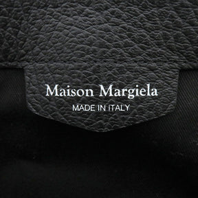 メゾン マルタン マルジェラ MAISON MARTIN MARGIELA 5AC 3WAYバッグ SB1WA0004 ブラック グレインレザー キャンバス 2WAYバッグ シルバー金具 トート ショルダー バックパック