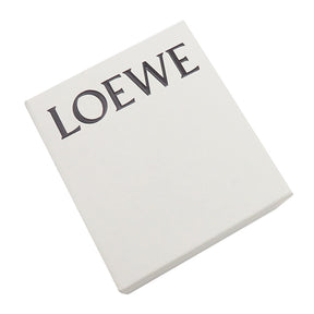 ロエベ LOEWE リネン コンパクトウォレット ピンク レザー 三つ折り財布 ゴールド金具